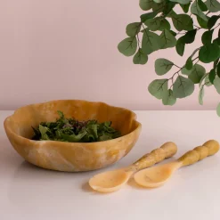 Clearance RESIN Sorbet Salad Servers Matcha Resin|RESIN Sorbet