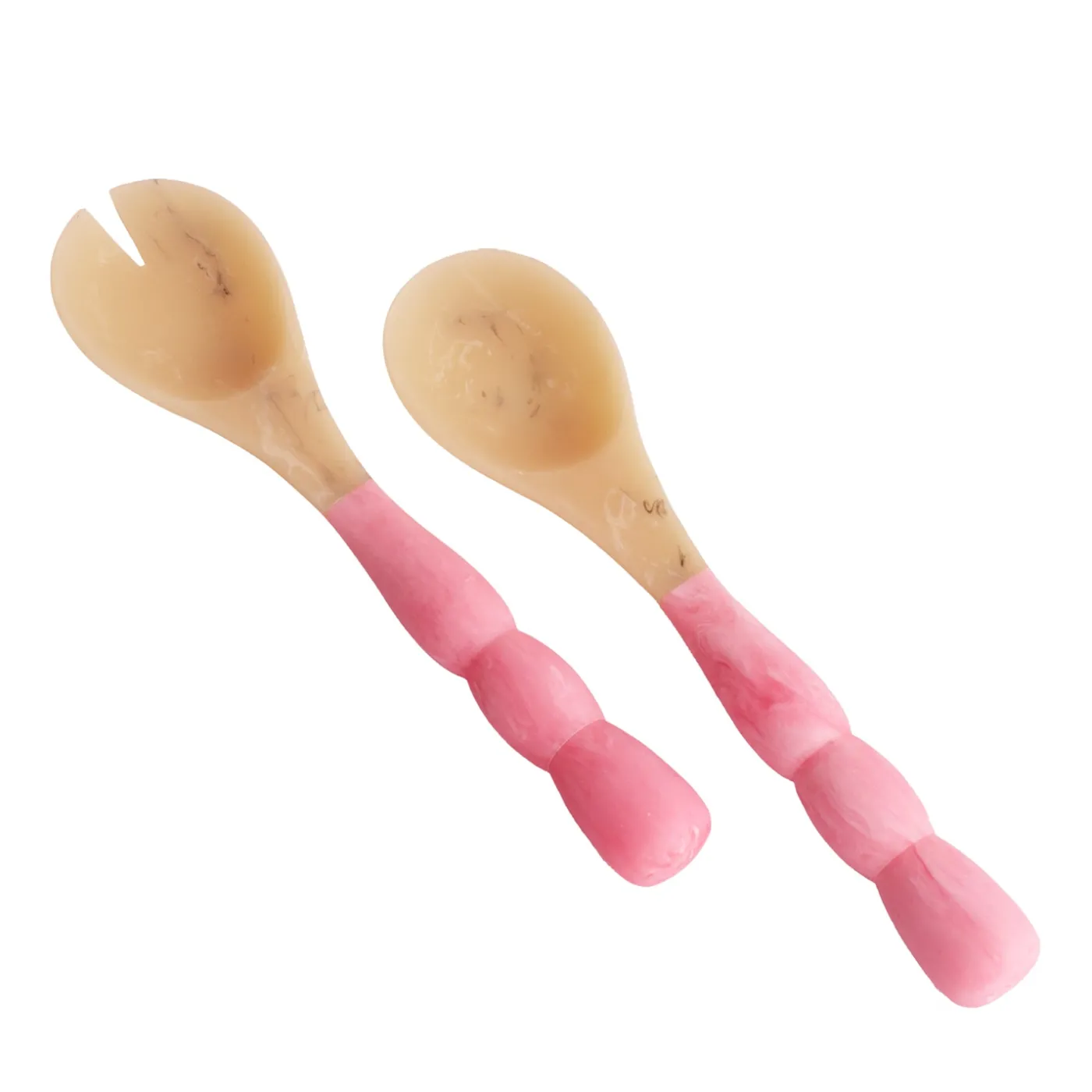 New RESIN Sorbet Salad Servers Raspberry Resin|RESIN Sorbet