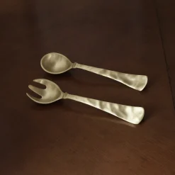 Online SIERRA MODERN Large Salad Servers (Brushed Gold) Salad Servers + Utensils|Gifts Under $99