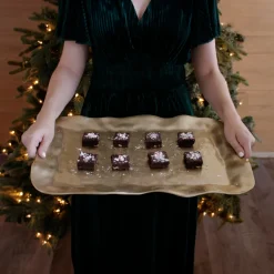 Sale SIERRA MODERN Maia Large Tray (Gold) Trays|The Holiday Shop