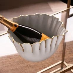New THANNI Mystic Ice Bucket (White and Gold) View All Thanni|Ice Buckets + Scoops