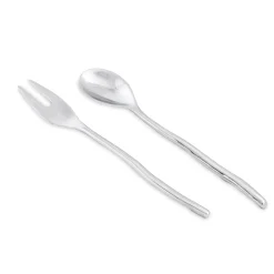 Best VENTO Claire Large Salad Servers VENTO Claire|Signature Aluminum Metal