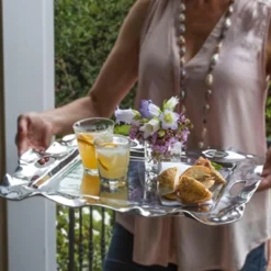 Outlet VENTO Rebecca Large Rectangular Tray with Handles Trays|Gifts For Her