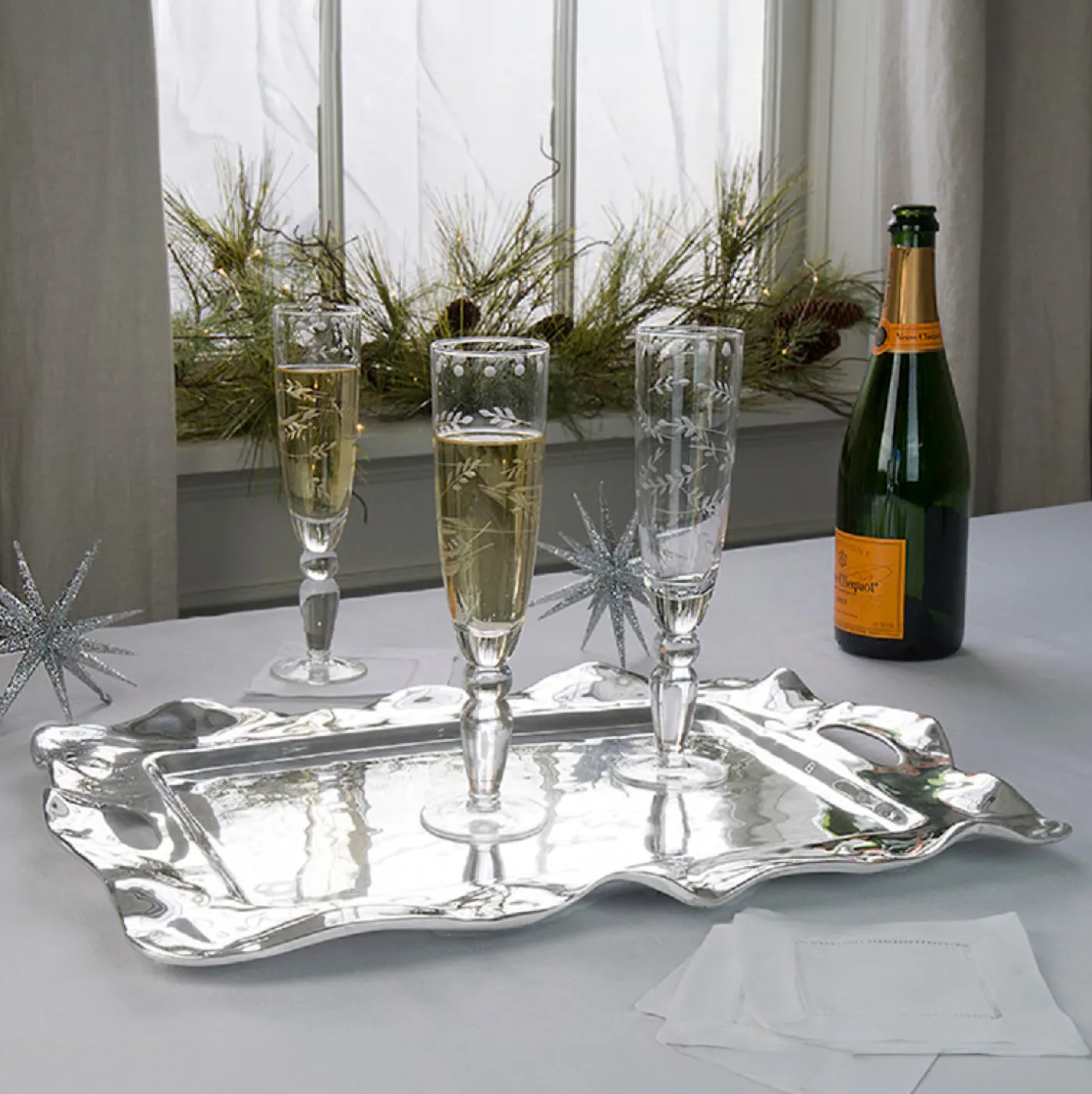 Outlet VENTO Rebecca Large Rectangular Tray with Handles Trays|Gifts For Her