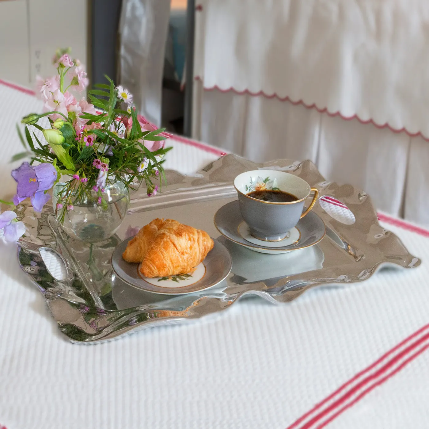 Outlet VENTO Rebecca Large Rectangular Tray with Handles Trays|Gifts For Her