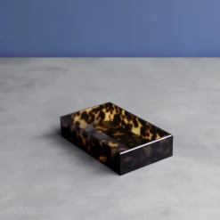 New VIDA Acrylic Tortoise Guest Towel Holder View All Vida|Napkin + Guest Towel Boxes