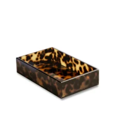 New VIDA Acrylic Tortoise Guest Towel Holder View All Vida|Napkin + Guest Towel Boxes