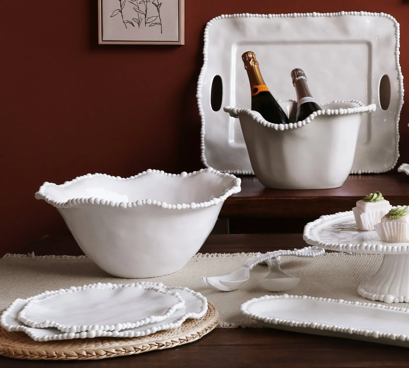 Outlet VIDA Alegria 11" Dinner Plate Set of 4 (White) View All Vida|VIDA Alegria