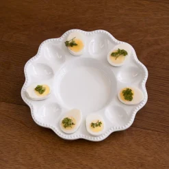 New VIDA Alegria Deviled Egg Platter (White) View All Vida|Platters