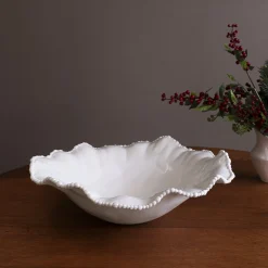 Outlet VIDA Alegria Extra Large Round Centerpiece (White) View All Vida|Centerpiece