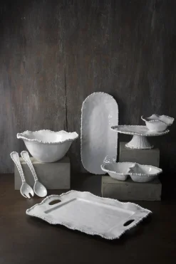 Clearance VIDA Alegria Large Salad Servers (White) View All Vida|VIDA Alegria