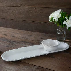 Clearance VIDA Alegria Medium Baguette Platter White View All Vida|VIDA Alegria