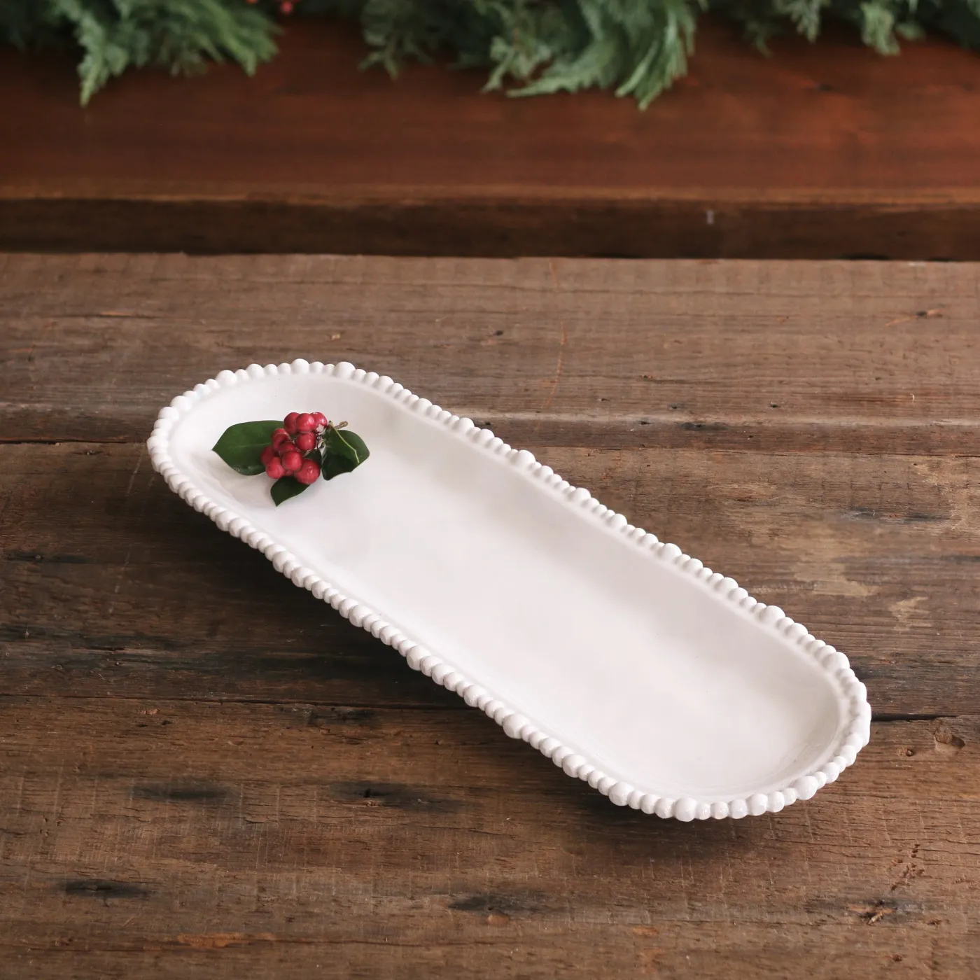 Clearance VIDA Alegria Medium Baguette Platter White View All Vida|VIDA Alegria