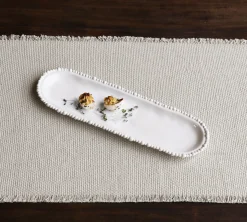 Clearance VIDA Alegria Medium Baguette Platter White View All Vida|VIDA Alegria