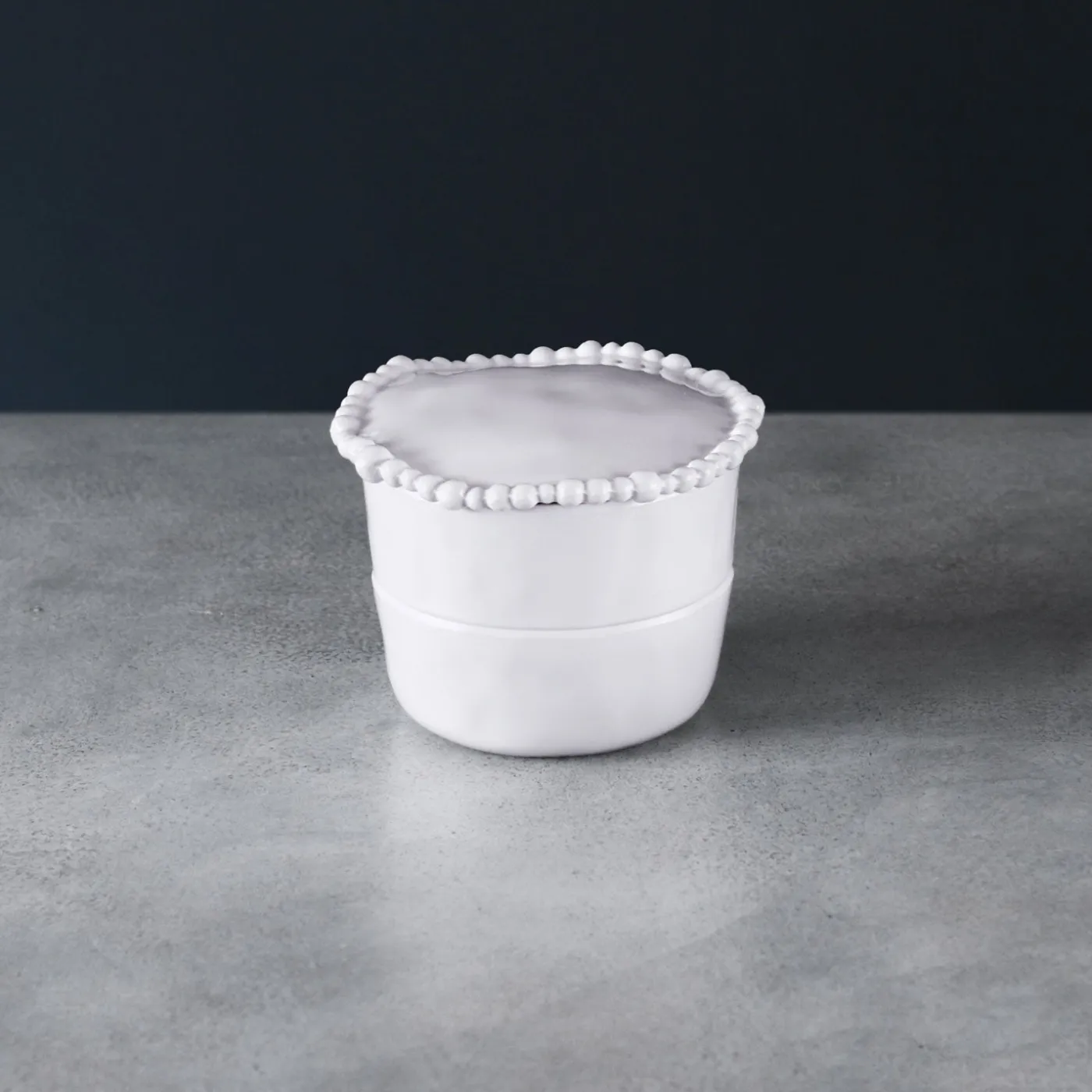 New VIDA Alegria Stackable Salt-Pepper Cellar with Lid (White) View All Vida|Gifts Under $50