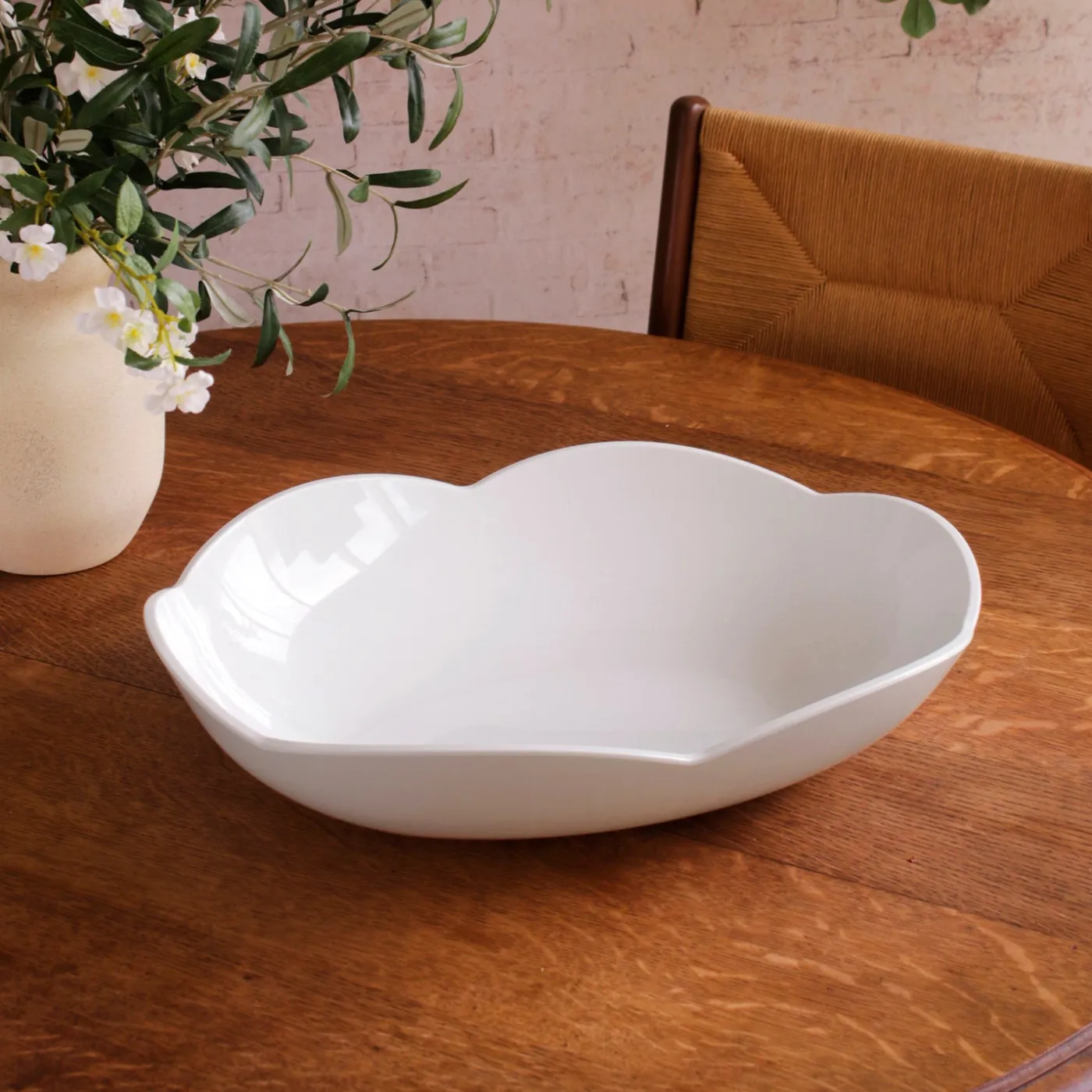 Online VIDA Amelia Extra Large Oval Bowl White View All Vida|VIDA Amelia