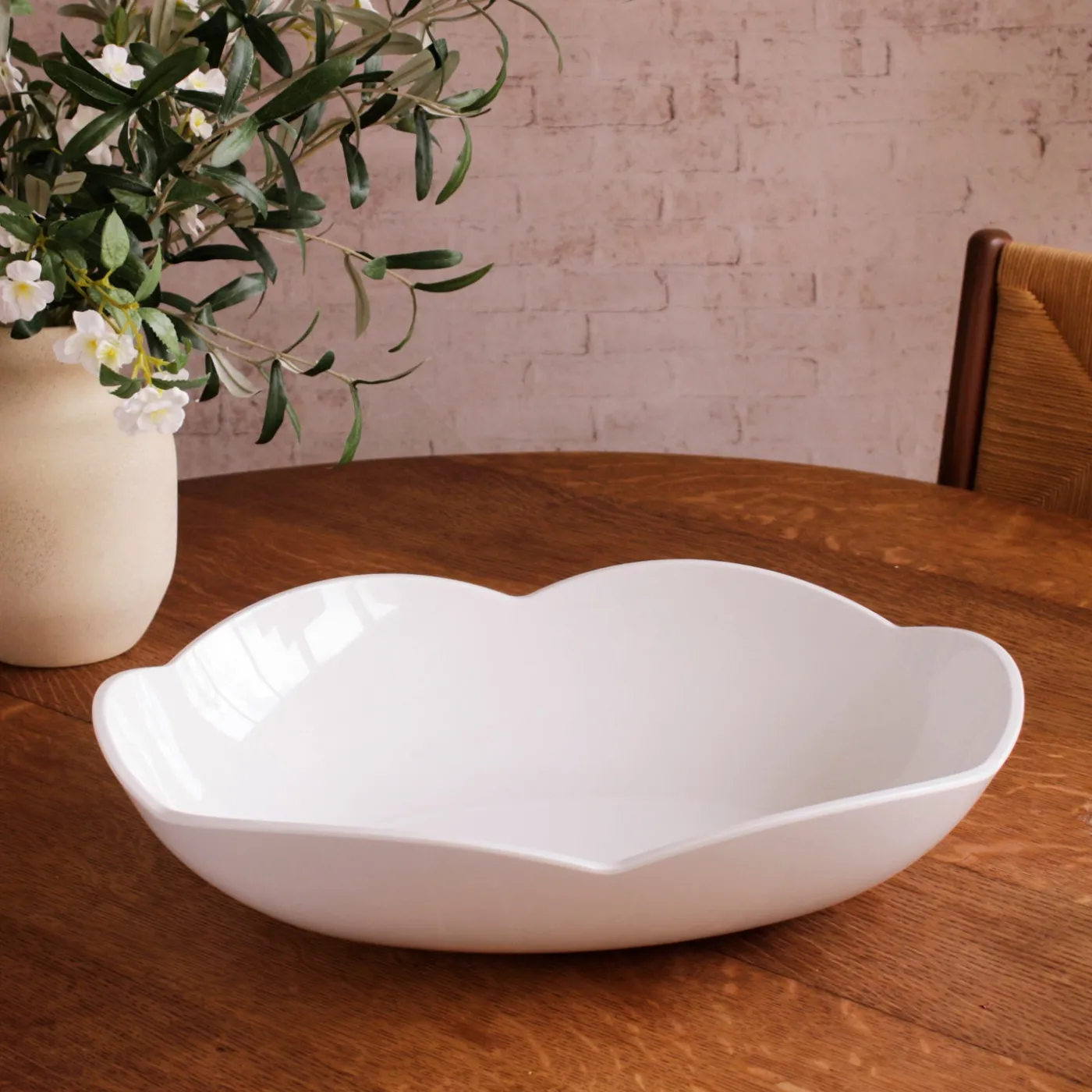 Online VIDA Amelia Extra Large Oval Bowl White View All Vida|VIDA Amelia