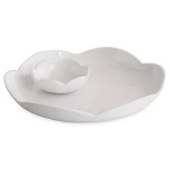 VIDA Amelia Round Platter with Mini Dip Bowl White View All Vida|VIDA Amelia