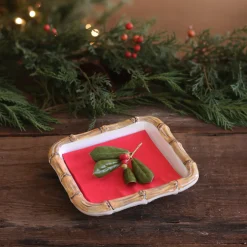 Online VIDA Bamboo Beverage Napkin Holder (White and Natural) GARDEN Bamboo|View All Vida