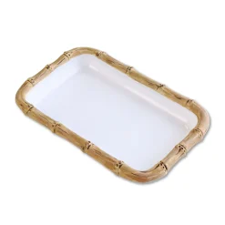 Sale VIDA Bamboo Guest Towel Holder (White and Natural) GARDEN Bamboo|View All Vida