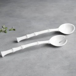 Sale VIDA Bamboo Large Salad Servers (White) GARDEN Bamboo|View All Vida