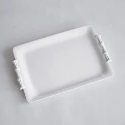 Best VIDA Bamboo Medium Rectangular Tray (White) View All Vida|Gifts Under $50