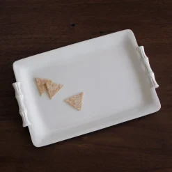 Best VIDA Bamboo Medium Rectangular Tray (White) View All Vida|Gifts Under $50