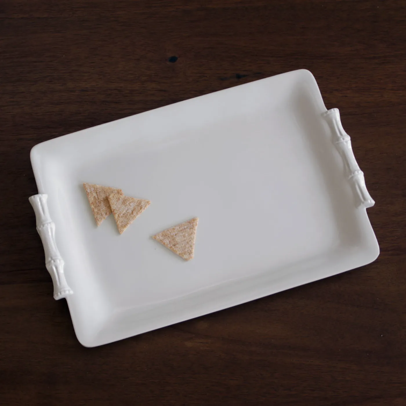 Best VIDA Bamboo Medium Rectangular Tray (White) View All Vida|Gifts Under $50