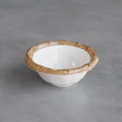 VIDA Bamboo Mini Dip Bowl (White and Natural) View All Vida|VIDA Bamboo