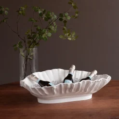 Outlet VIDA Bloom Large Oval Bowl (White) View All Vida|VIDA Bloom