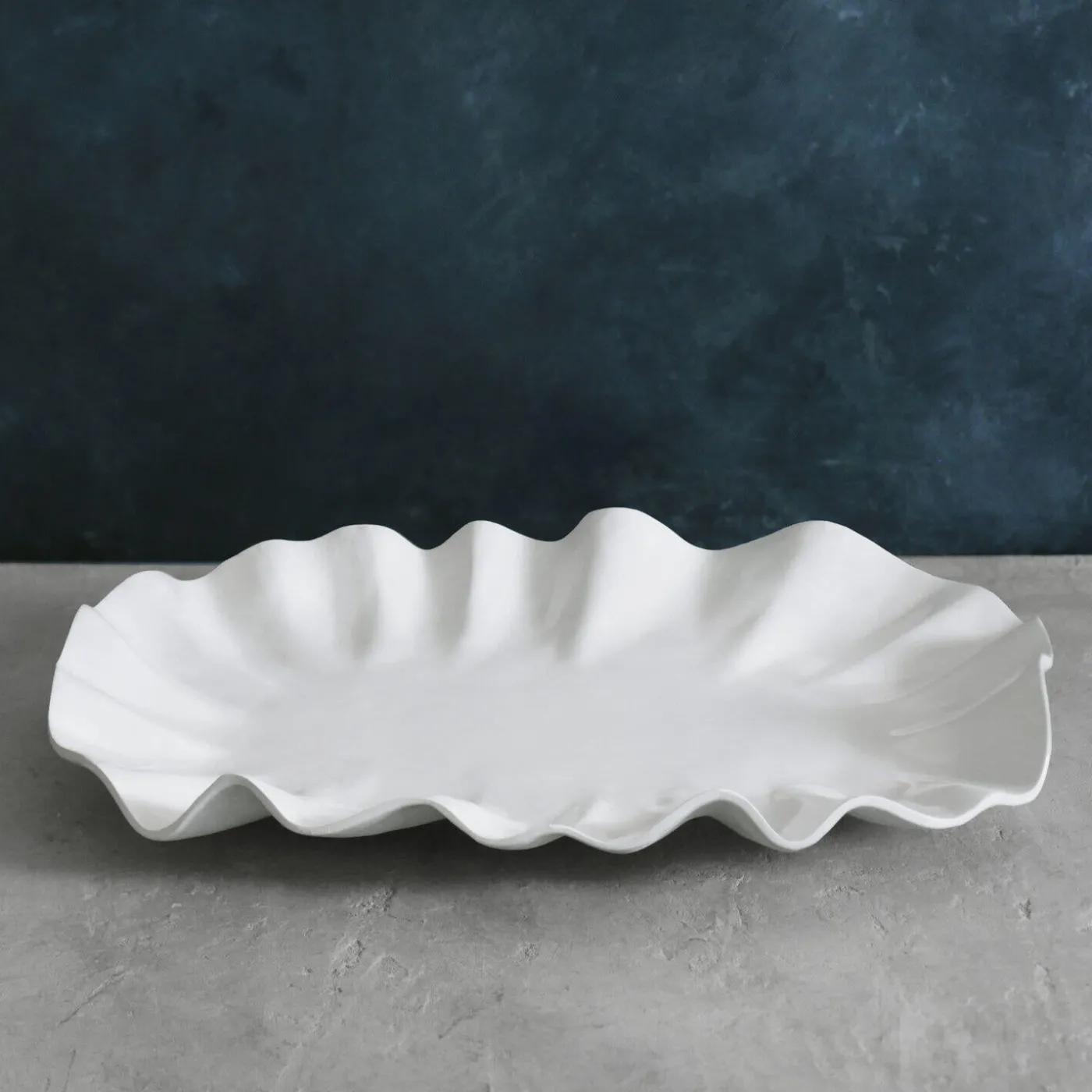 New VIDA Bloom Large Oval Platter (White) View All Vida|VIDA Bloom