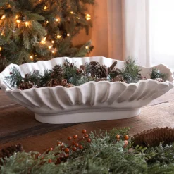 New VIDA Bloom Large Rectangle Bowl (White) View All Vida|VIDA Bloom