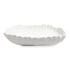 VIDA Bloom Pinched Large Oval Bowl (White) View All Vida|VIDA Bloom