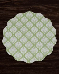 Discount VIDA Blooms & Branches Reversible Round Placemats Set of 4 Periwinkle View All Vida|VIDA Bloom