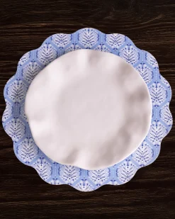 Best VIDA Blooms & Branches Reversible Round Placemats Set of 4 Navy & Gree View All Vida|VIDA Bloom