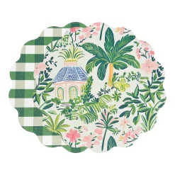 Outlet VIDA Cabana Reversible Round Placemats Set of 4 Pink & Green View All Vida|Placemats
