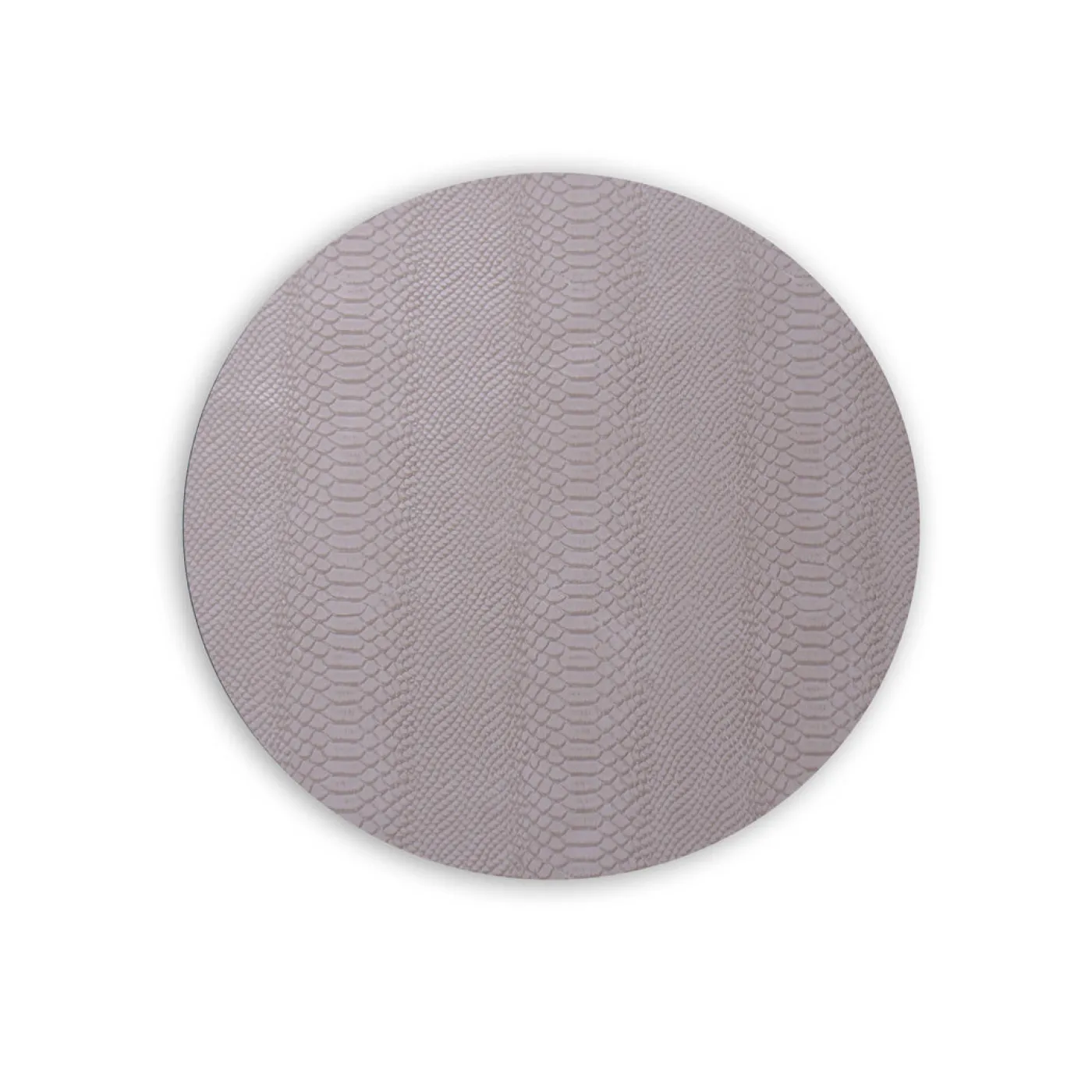 Hot VIDA Croc Reversible 15.5" Round Placemats Set of 4 (Blue and Taupe) PIELES Croc|Placemats