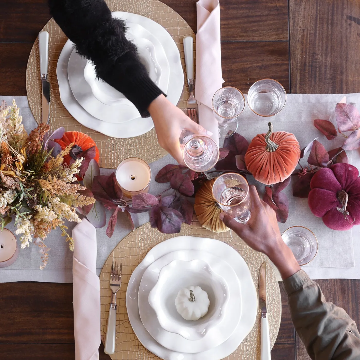 Sale VIDA Croc Reversible 16" Round Placemats Set of 4 (Silver and Gold) PIELES Croc|View All Vida