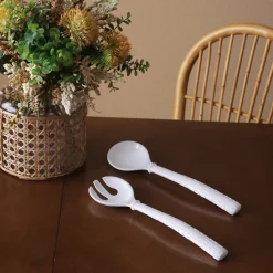 Clearance VIDA Croc Salad Servers (White) PIELES Croc|View All Vida