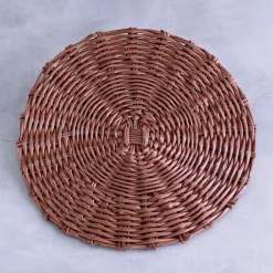 Online VIDA Faux Wicker Placemats Set of 4 (Brown) View All Vida|Placemats