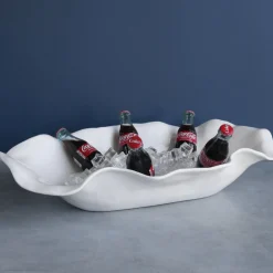 Outlet VIDA Havana Extra Large Oval Centerpiece (White) View All Vida|VIDA Havana