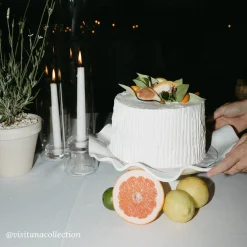 New VIDA Havana Pedestal Cake Plate White View All Vida|VIDA Havana