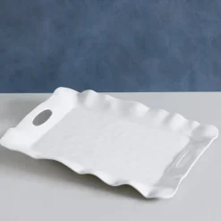 Best VIDA Havana Rectangular Tray with Handles (White) View All Vida|VIDA Havana