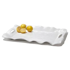 Best VIDA Havana Rectangular Tray with Handles (White) View All Vida|VIDA Havana