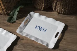 Best VIDA Havana Rectangular Tray with Handles (White) View All Vida|VIDA Havana