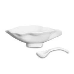 Hot VIDA Havana Small Oval Bowl with Spoon (White) View All Vida|VIDA Havana