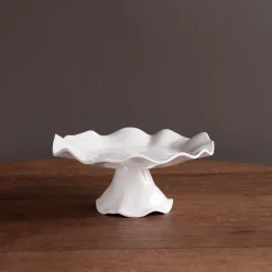 Online VIDA Havana Small Pedestal Cake Plate (White) View All Vida|Gifts Under $99