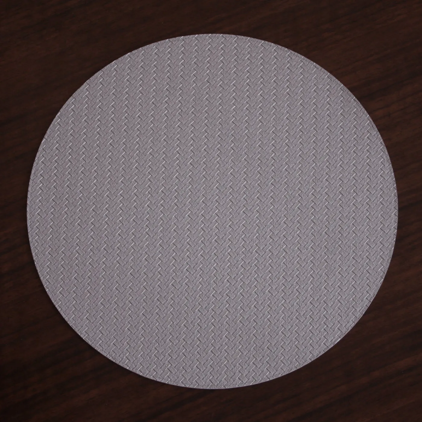 Discount VIDA Metallic Snakeskin Reversible 15" Round Placemats Set of 4 (Silve View All Vida|Placemats