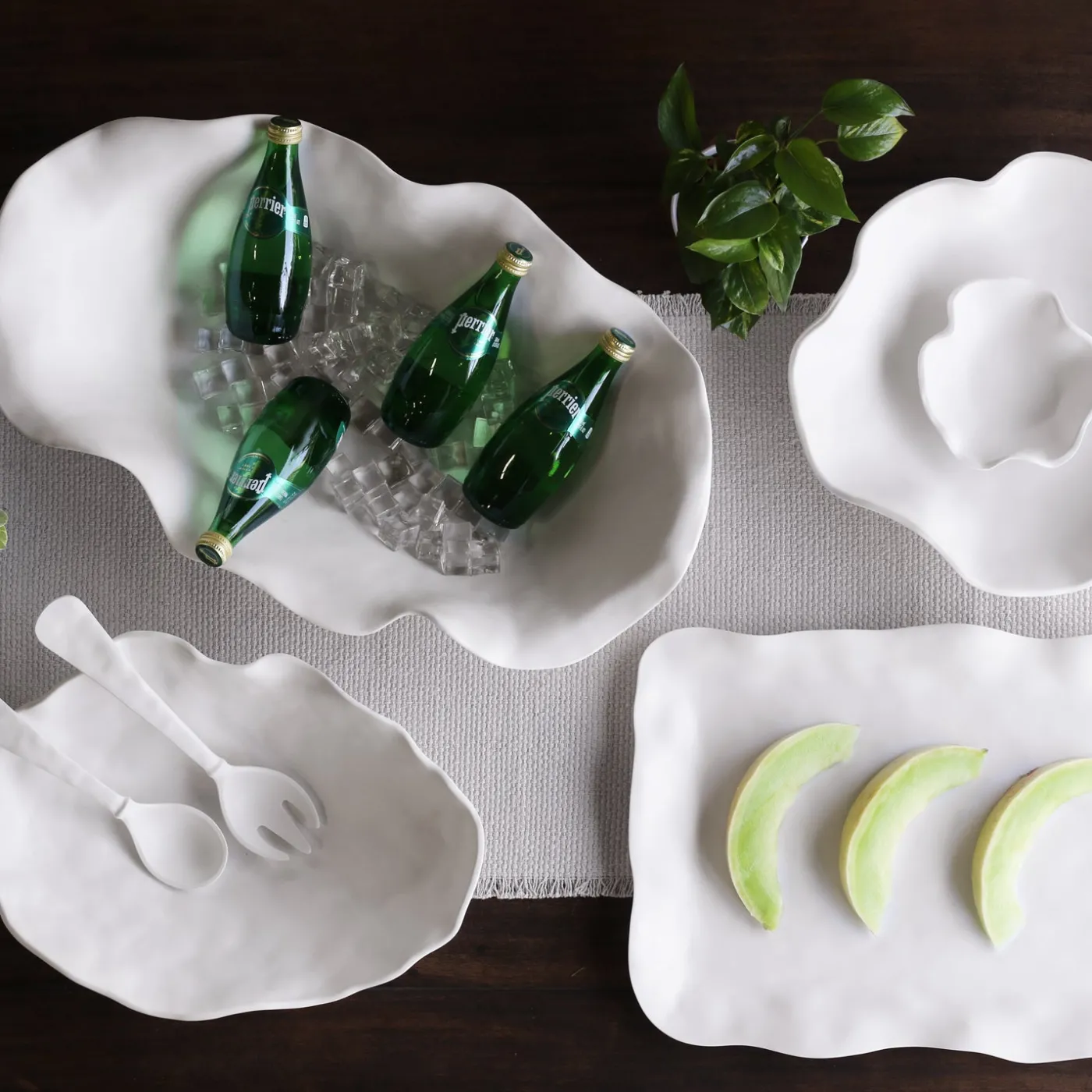 Best VIDA Nube Extra Large Oval Centerpiece (White) View All Vida|VIDA Nube