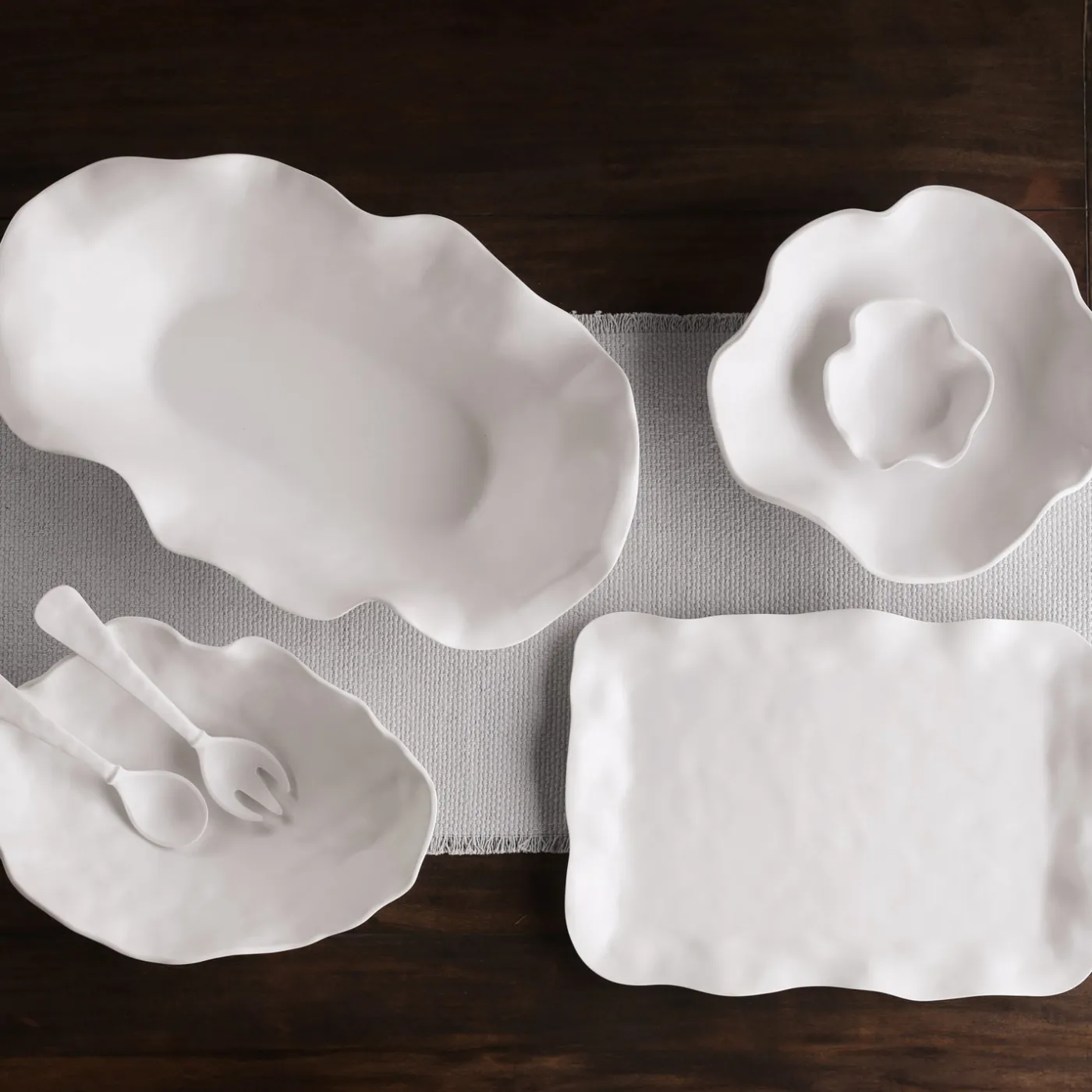 Best VIDA Nube Extra Large Oval Centerpiece (White) View All Vida|VIDA Nube